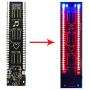 DDIY Voice-Controlled Wire-Controlled 30-Segment Music Rhythm lamp Spectrum Level Display unassembled Parts Welding Electronic DIY kit（Red and Blue Parts ）