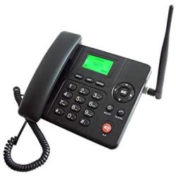SIM Card-Based Cordless Desk Phone for AT&T T-Mobile with Text Message FM Tuner Voice Mail Caller ID Support