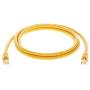InstallerParts Ethernet Cable CAT6A Cable UTP Booted 1 FT - Yellow - Professional Series - 10Gigabit/Sec Network/High Speed Internet Cable, 550MHZ