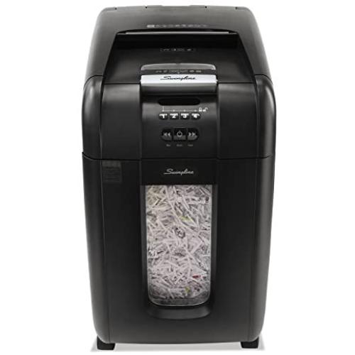 Swingline 1757576 Stack-and-Shred 300X Auto Feed Heavy Duty Shredder Super Cross-Cut 300 Sheets