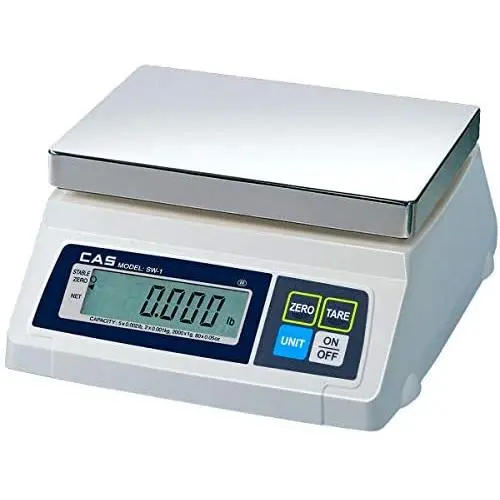 CAS SW-10 Food Service Scale, 10 x 0.005 lbs, Kg/g/Oz/Lb Switchable, Single Display, Legal for Trade CAS SW-10 Food Service Scale, 10 x 0.005 lbs, Kg/g/Oz/Lb Switchable, Single Display, Legal for Trade