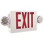 Lithonia Lighting LHQM R M6 LED Thermoplastic Casing Emergency Exit Sign With 2-Round Head Lamp, 180 Lumens, 120 Volts, 4 Watts, Red Lithonia Lighting LHQM R M6 LED Thermoplastic Casing Emergency Exit Sign With 2-Round Head Lamp, 180 Lumens, 120 Volts, 4 Watts, Red
