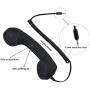 CellCase Vintage Retro 3.5mm Telephone Handset Cell Phone Receiver Mic Microphone Speaker for iPhone iPad Mobile Phones Cellphone Smartphone (Black)