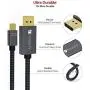 Mini DisplayPort to DisplayPort(Mini DP to DP) Cable, 6.6 Feet,4K@60Hz / 2K@144Hz, iVANKY DisplayPort to Mini DisplayPort(Thunderbolt Compatible) Cable - Grey