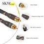 SKW Audiophiles RCA Cable, 2RCA Male to 2RCA Male HiFi System Subwoofer Converter Adapter with Diameter 7mm(16.4ft/5M,Black,Nylon) SKW Audiophiles RCA Cable, 2RCA Male to 2RCA Male HiFi System Subwoofer Converter Adapter with Diameter 7mm(16.4ft/5M,Black,Nylon)