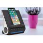 Azpen Dockall D108 Wireless Charging Dock w/Bluetooth Speakers Wireless Charging for iPhone 12/12 Pro/ 12 Mini/ 11/11 Max/ 11 Max Pro/XS Max/Samsung S20/ Note 20/ S10/ S9/ S9+ Black