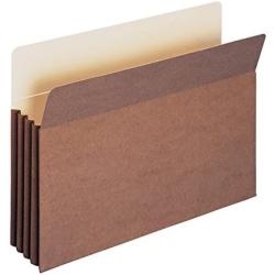 Smead TUFF File Pocket, Straight-Cut Tab, 3-1/2'' Expansion, Legal Size, Redrope, 10 per Box (74380)