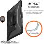 URBAN ARMOR GEAR UAG Microsoft Surface Pro X with Hand Strap & Shoulder Strap Plasma Feather-Light Rugged Ice Military Drop Tested Case