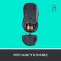 Logitech M510 Wireless Computer Mouse – Comfortable Shape with USB Unifying Receiver, with Back/Forward Buttons and Side-to-Side Scrolling, Blue