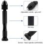26PCS Pin Vise Hand Drill, Vinonzi Micro Mini Twist Drill Bits Set, Precision Hand Drill Bits Rotary Tools Set, for Wood, Manual Work DIY, Jewelry, Assembling, Model Making. (0.5-3.0mm)