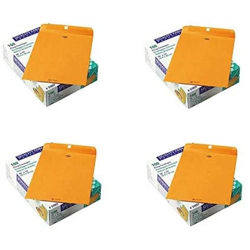 Quality Park Clasp Envelopes, 10x13, Box of 400 (37897)