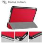 Fintie Case for New iPad 8th Gen (2020) / 7th Generation (2019) 10.2 Inch - Lightweight Slim Shell Standing Hard Back Cover with Auto Wake/Sleep Feature, Red