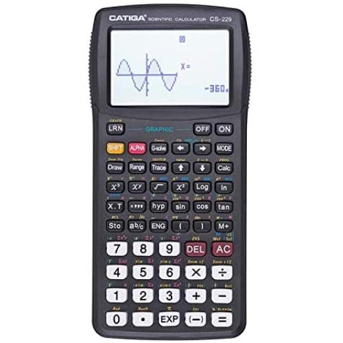 Scientific Calculator with Graphic Functions - Multiple Modes with Intuitive Interface - Perfect for Beginner and Advanced Courses, High School or College (Black)