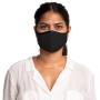 SonoMask for Women (Ear Loop, Black) Nose Clip Inside Wire Reusable Dual Layer Face Masks, by Sonovia Made in Israel