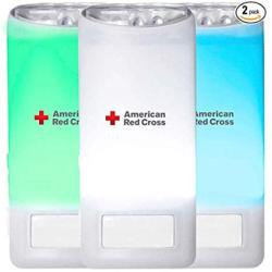 Eton American Red Cross Blackout Buddy Color Motion Activated Emergency LED Flashlight, Blackout Alert & Nightlight (Pack of 2)