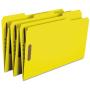 Smead 17940 Folders Two Fasteners 1/3 Cut Assorted Top Tab Legal Yellow 50/Box