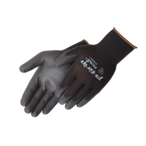 Liberty P-Grip Ultra-Thin Polyurethane Palm Coated Glove with 13-Gauge Nylon/Polyester Shell, Small, Black (Pack of 12)