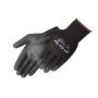 Liberty P-Grip Ultra-Thin Polyurethane Palm Coated Glove with 13-Gauge Nylon/Polyester Shell, Small, Black (Pack of 12)
