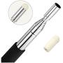 Telescopic Pointer Stick with Hand Lanyard, Teacher Pointer for Classroom, Presentation Pointers for teachers, Hand Pointer Extendable Pointer Stick Retractable Pointer Pen Whiteboard Pointer(2 Black)