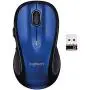 Logitech M510 Wireless Computer Mouse – Comfortable Shape with USB Unifying Receiver, with Back/Forward Buttons and Side-to-Side Scrolling, Blue