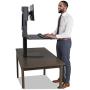 Victor DC300 High Rise Collection Adjustable Sit-Stand Desk Converter, Raises and Lowers to Transform Any Sit Down Desk Into A Stand Up Desk, Platform Rises Up to 15.5'', Black