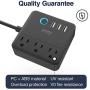 Gosund Smart Power Strip Work with Alexa Google Home, Smart Plug Mini WiFi Outlets Surge Protector with 3 USB 3 Charging Port for Cruise Ship Travel Multi Plug Extender,10A