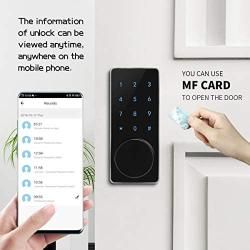 Door Lock WiFi,Smart Lock,Smart Electronic Door Lock with keyless,Touchscreen,Mechanical Keys Enabled Auto Lock Alarm Technology for Home,Hotel,Apartment and Office (with WiFi)
