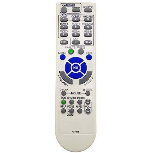 INTECHING RD-469E Projector Remote Control for NEC NP-M282X M283X M302 M303WS M322 M323 M332XS M333XS M352WS M353WS M362 M363 M402 M403 ME301 ME331 ME361 ME401 U321 UM301 UM351 UM352 UM361 V302 V332