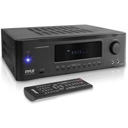 5.2-Channel Hi-Fi Bluetooth Stereo Amplifier - 1000 Watt AV Home Speaker Subwoofer Sound Receiver W/ Radio, USB, RCA, HDMI, Mic In, Wireless Streaming, Supports 4K UHD TV, 3D, Blu-Ray - Pyle PT694BT