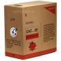 Monoprice 1000FT 24AWG Cat5e 350MHz UTP Solid, Riser Rated (CMR), Bulk Ethernet Bare Copper Cable - Blue