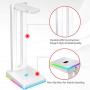 Havit RGB Headphones Stand with 3.5mm AUX and 2 USB Ports, Headphone Holder for Gamers Gaming PC Accessories Desk (White)