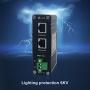 Elenzk Industrial Gigabit PoE++ Injector Hardened IEEE802.3at/bt 95W PoE Adapter with 48-57VDC Input DIN-Rail and Wall Mount
