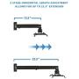 Mount-It! Wall or Ceiling Projector Mount with Universal LCD/DLP Mounting for Epson, Optoma, Benq, ViewSonic Projectors, 44lb Load Capacity, Black