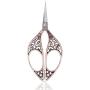 BIHRTC 4.4 Inch Scissors Embroidery Scissors Stainless Steel Sharp Tip Scissors Small Sewing Scissors Shears for Needlework Needlepoint Household Crafting Office Art Work Everyday Use