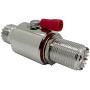 PL-259 Lightning Surge Protector UHF Lightning Arrestor PL259 Female to SO239 Female Bulkhead for CB Ham Base Antennas (UHF Female to Female Lightning arrestor)