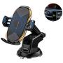 Wireless Car Charger Mount, Fast Charging Auto-Clamping Car Phone Holder Mount, Car Air Vent Holder, Compatible with iPhone12/11/11Pro/11ProMax/XSMax/XS/X/8/8+ Samsung S10/S10+/S9/S9+/S8/S8+/Note