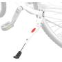 Upgraded Bike Kickstand Adjustable Aluminium Alloy Bicycle Side Kickstand Fit for 22'' 24'' 26'' 28'' Mountain Bike White