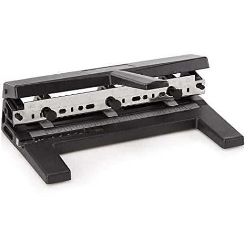 Swingline Hole Punch, Heavy Duty Hole Puncher, Adjustable, 2-7 Holes, 40 Sheet Punch Capacity, Black (74440)