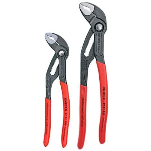 KNIPEX Tools - 2 Piece Cobra Pliers Set (87 01 180 & 87 01 250) (003120V01US)