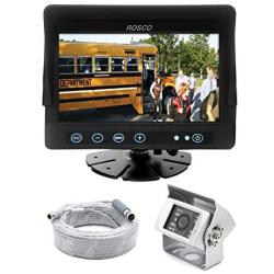 Heavy Duty Rear View Backup Camera System Complete with 7-inch Color Monitor, Weatherproof Camera, 65 ft. Harness