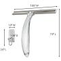 Command Bath Shower Squeegee and Hook With Water-Resistant Adhesive, Holds 1 lb, 1 Squeegee, 1 Hook, 2 Strips, BATH32-SS-ES