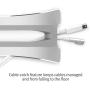 Twelve South BookArc for MacBook | Space-Saving Vertical Desktop Stand for Apple notebooks (Silver) Newest Version