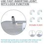 boeray 6W 0.5 GPM Whole House Water Clean System with 2 pcs Lamp,1 pcs Quartz Sleeve 1 pcs Electronic Ballast