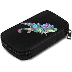 Hxuedan Colorful Dinosaur The Data Cable Storage Bag is A Portable and Independent Design SuitableVFor Travelers to Place The Data Cable, Earphone and Electronic Product Data Cable Storage Bag