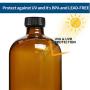 Empty Amber Glass Spray Bottles with Labels - 16oz Refillable Container for Essential Oils, Cleaning Products, or Aromatherapy 16oz 2 Pack