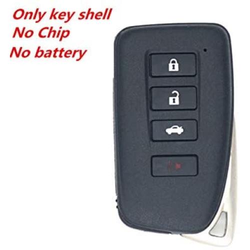 WFMJ 4 Buttons Remote Smart Key Case Chain Shell Fob for Lexus GS350 GS450h ES300h ES350 IS250 IS350 RC350