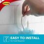 Command Bath Medium Hooks, 3 lb Capacity, 2 Hooks, 2 Strips, BATH18-ES