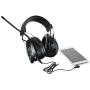 PORTER AM FM Noise Reduction Safety Ear Muffs, Hearing Protection Earmuffs with Stereo Radio, NRR 25dB Hearing Protectors for Mowing (Black)