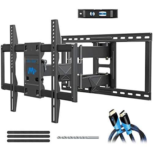 Mounting Dream Full Motion TV Mount UL Listed TV Wall Mount Bracket for 42-75 Inch TVs, Premium Wall Mount TV Bracket, Fits 16, 18, 24 inch Studs with Articulating Arm, VESA 600x400mm, 132 lbs MD2298
