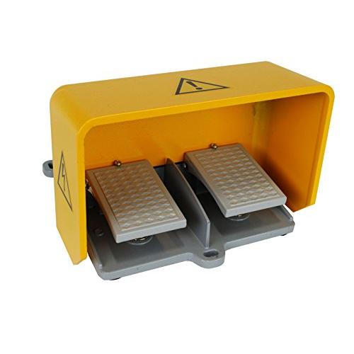 TEMCo Double Extra Heavy Duty Foot Switch W Guard - CN0005 Electric NONC Duel Pedaltwin 5 Year Warranty